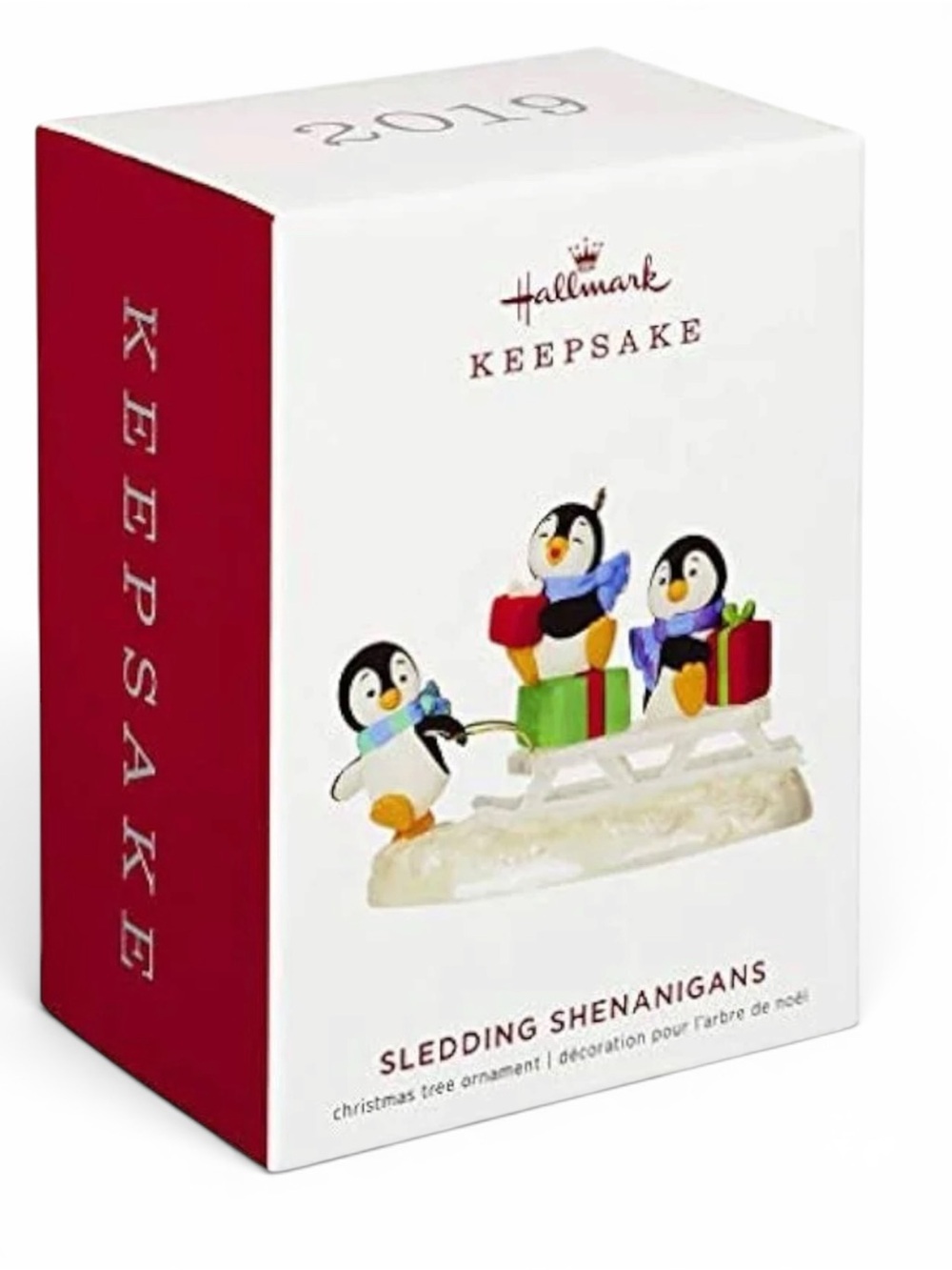 Hallmark Keepsake 2019 Sledding Shenanigans Penguin Ornament NIB Sealed